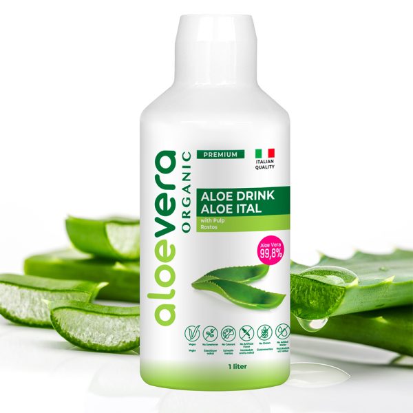 Aloe Vera Organic Prémium Aloe Ital Rostos 1000ml